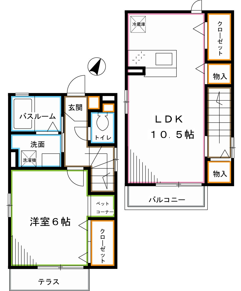 エクレール久我山 間取り図