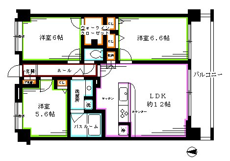 コンフォリア下落合 間取り