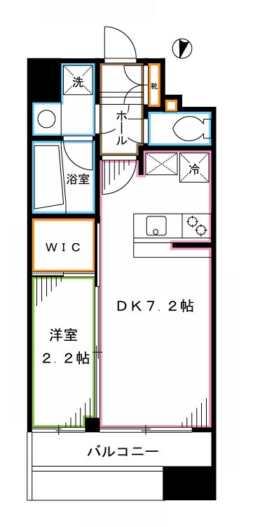 アジールコフレ中野坂上   間取り