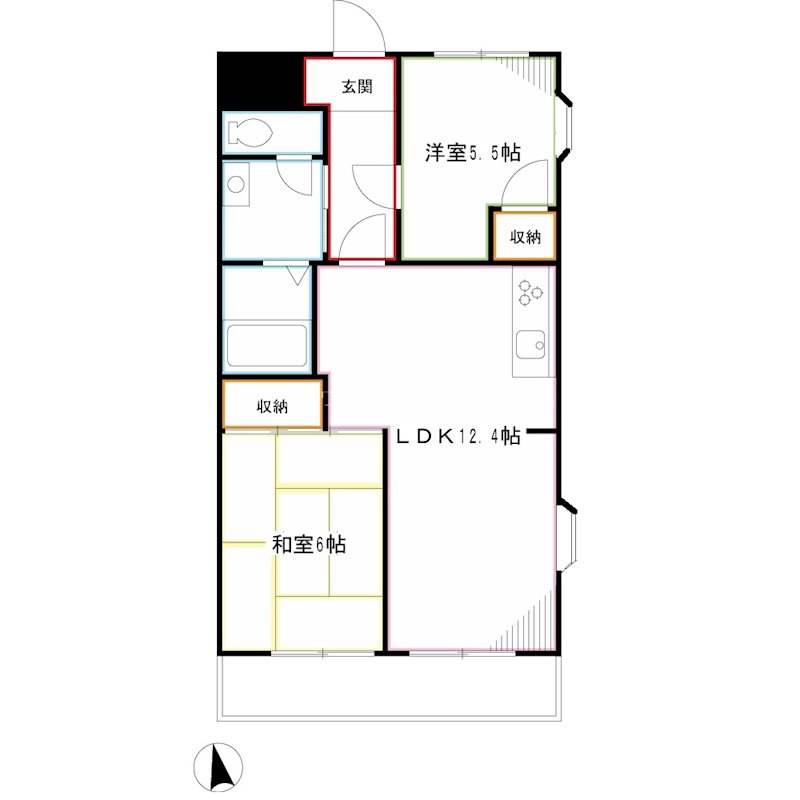 榎本第二コーポラス 間取り