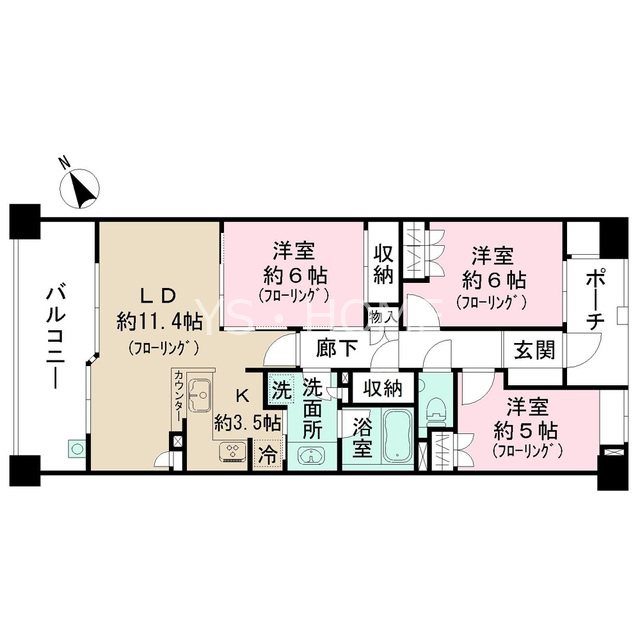 武蔵野ガレリアルーチェラッツァ 間取り
