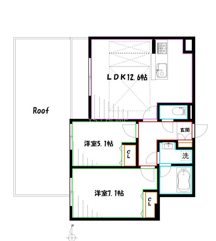 オーバスホームズ武蔵小金井 間取り