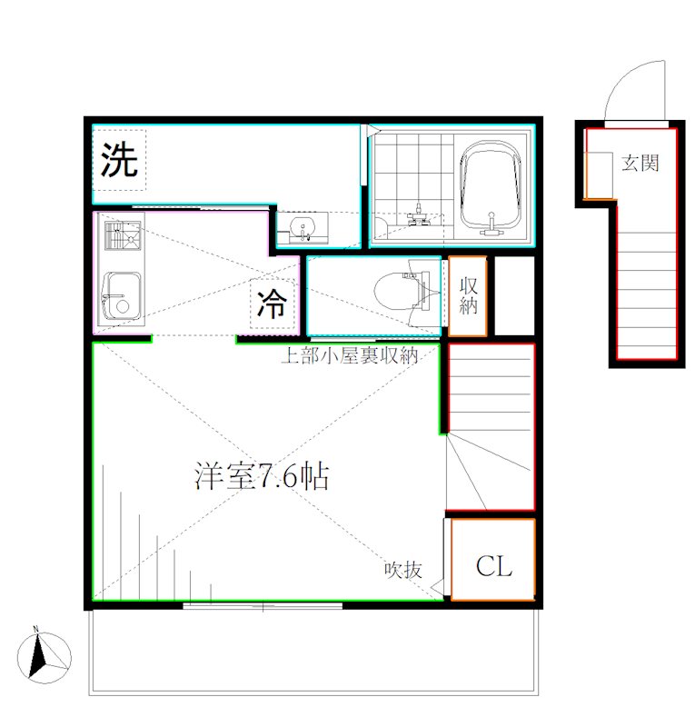 メローン  間取り