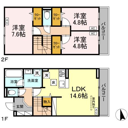 ベルコート　Ⅱ 間取り