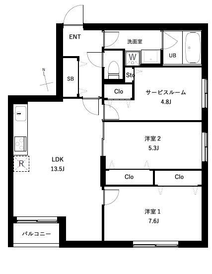 COEUR　BLANC西荻窪  間取り