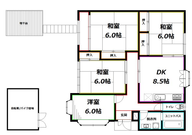 西荻窪の家　KDT 間取り