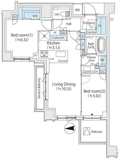 グランツオーベル中野 間取り