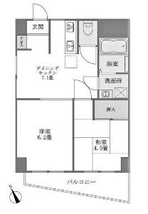 ソレアード東府中 間取り