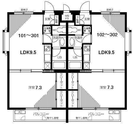コーポ白雪 間取り