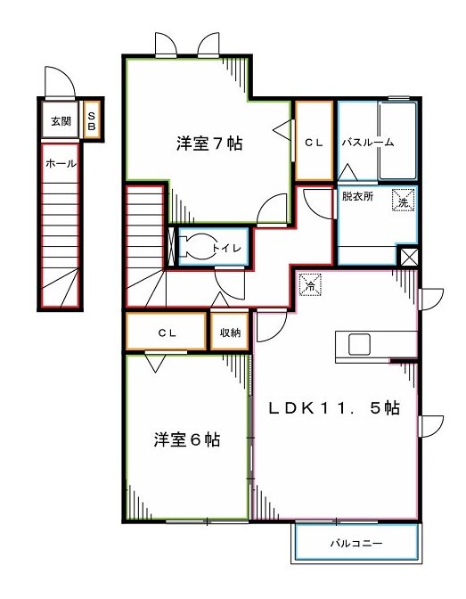 CAPE KANEKO　A棟 間取り