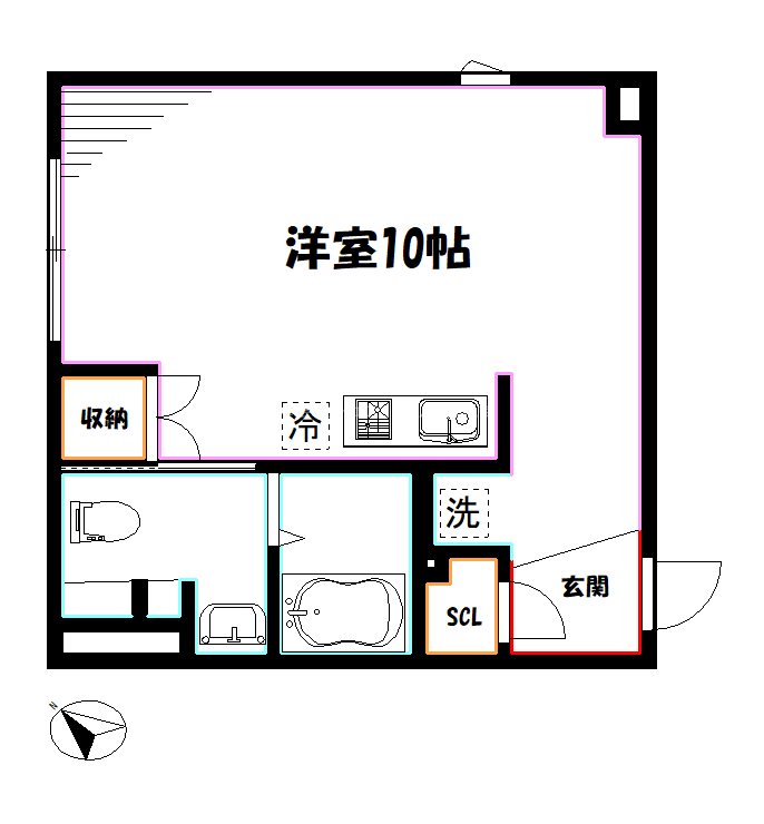 アーバンキューブ三鷹 間取り