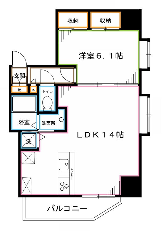 コンフォリア新中野Ⅱ(旧コスモリード新中野)  間取り