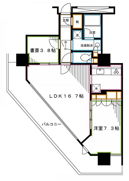 ユニゾンタワー   間取り