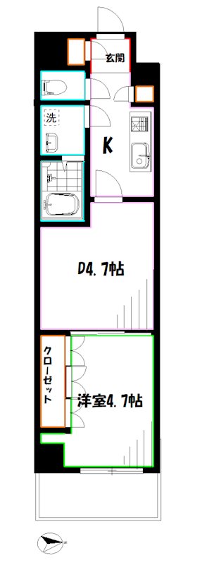 LumiCourt 　MITAKA 間取り