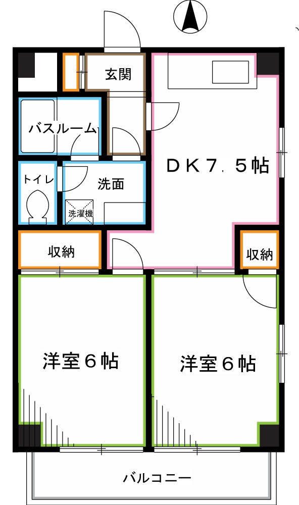 カサ・デ・宮前  間取り