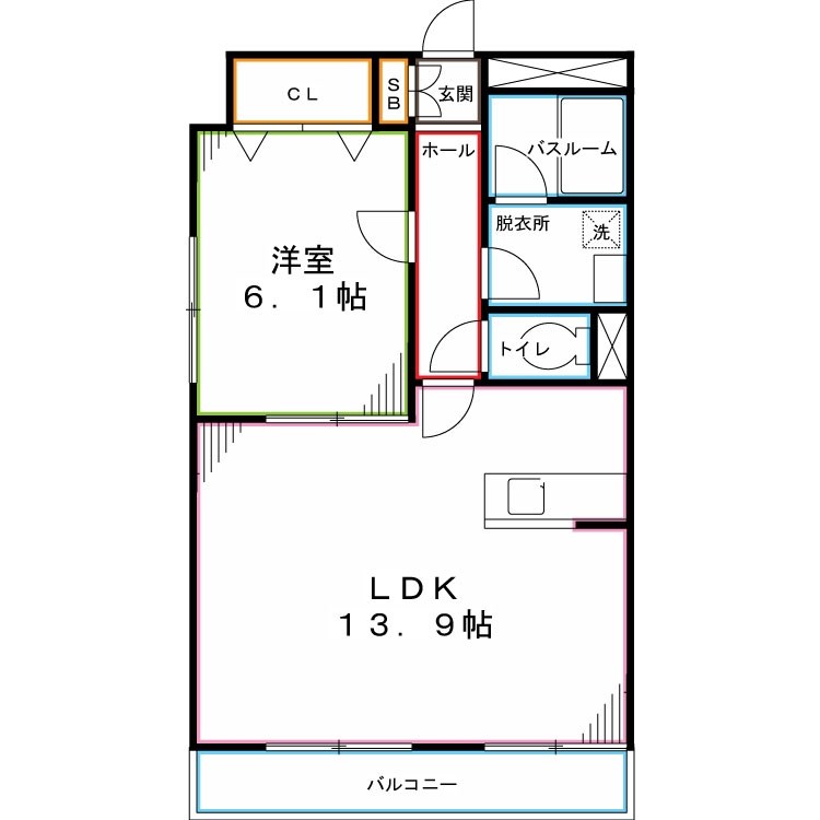 コンフォート武蔵台 間取り