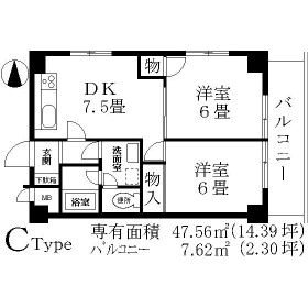 カサ・デ・宮前  間取り