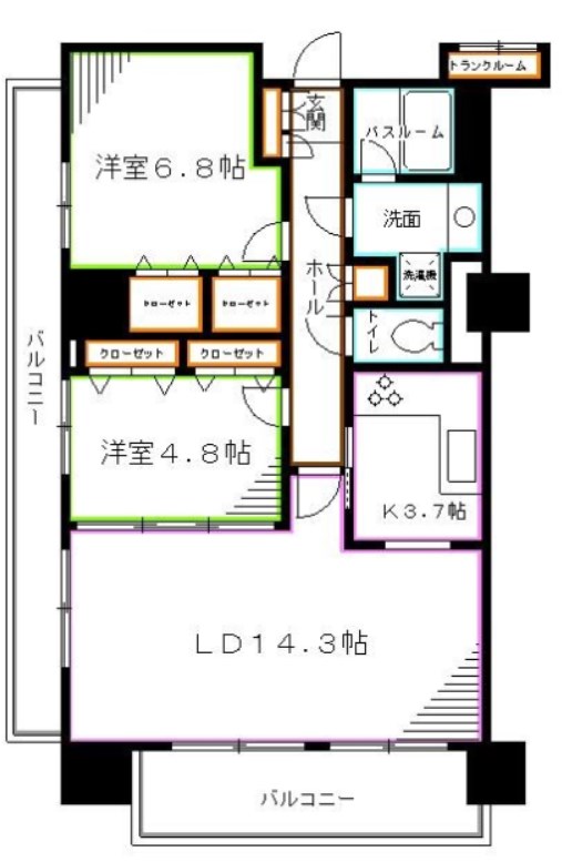 グランピラー高井戸 間取り