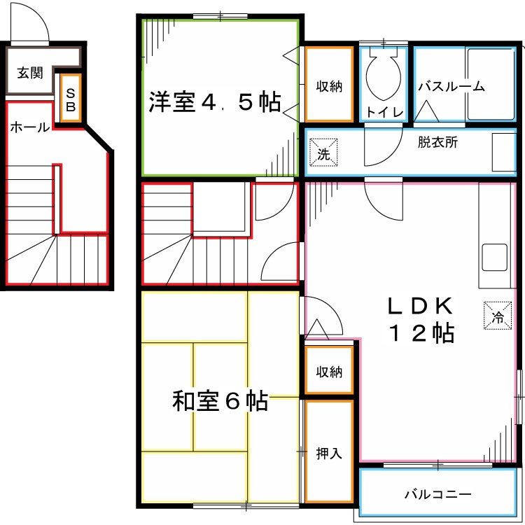 ローズ・フルール 間取り