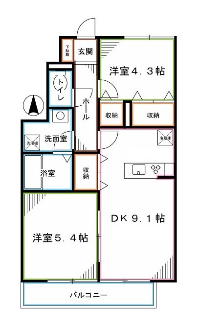 くぬぎハイツ 間取り