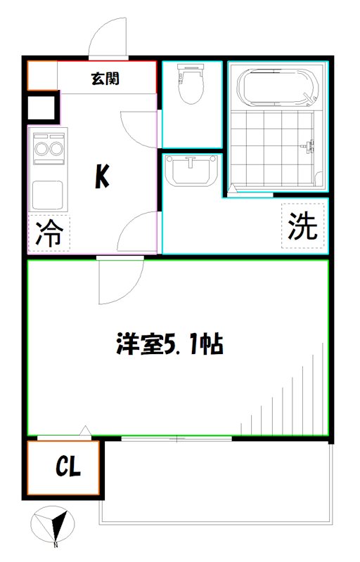 MELDIA三鷹 間取り