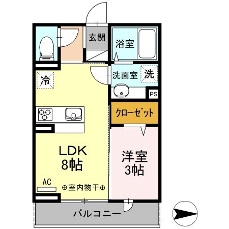 ルナマリア国立　A  間取り