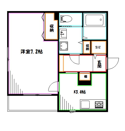 メゾン・ド・レーヴ 間取り