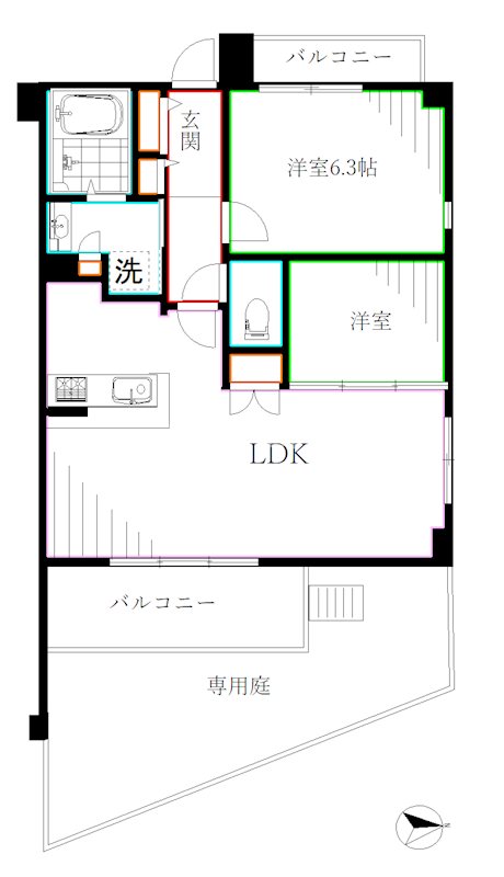 藤和ライブタウン国分寺 間取り