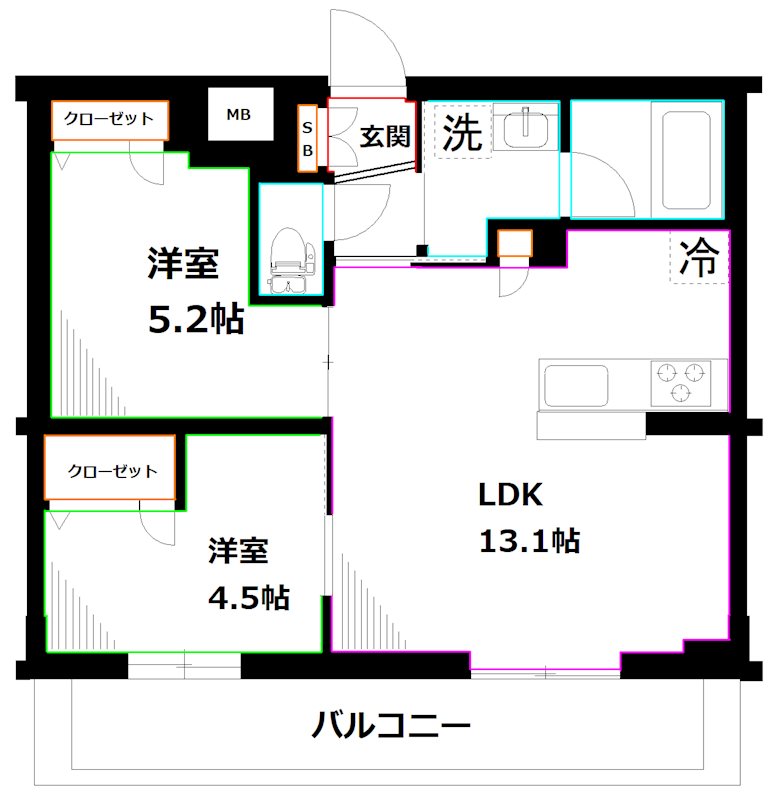 フレンシア下井草 間取り