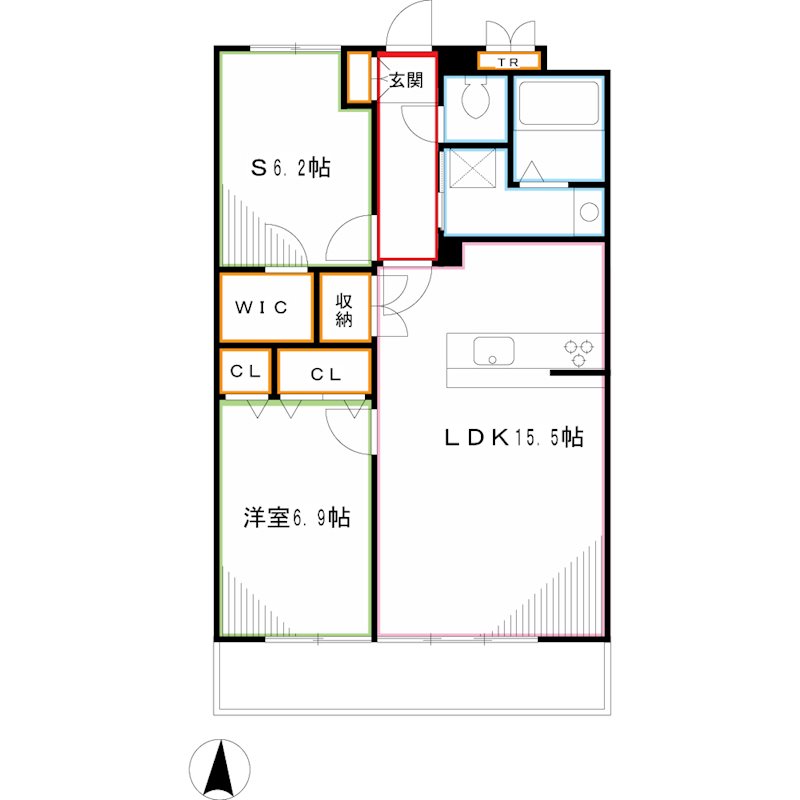 ラフィネＳ国分寺  間取り