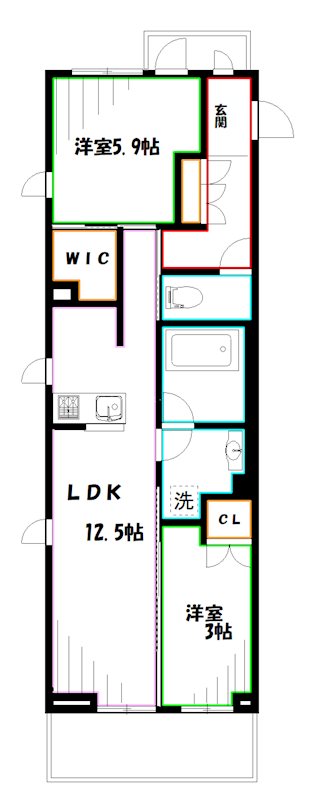 ラクレイス国分寺 間取り