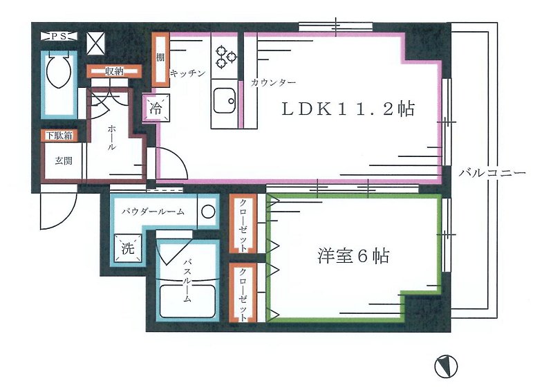 ヴァローレ野方【Valore nogata】  間取り図