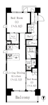 ラクレイス国分寺 間取り