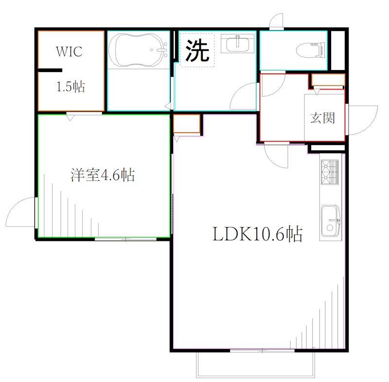 カーサ・エン・コリーナ 間取り
