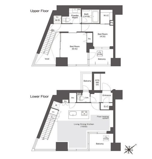 コンフォリア新中野 間取り