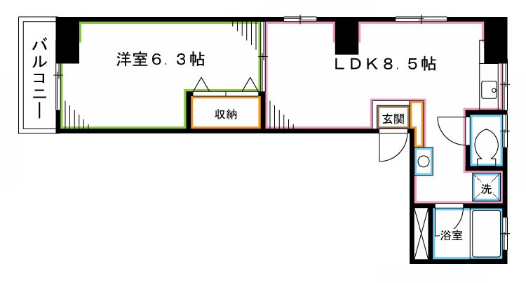ブランニューウェイブ 間取り