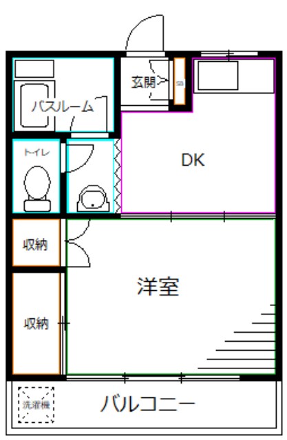 ハタハイツ 間取り