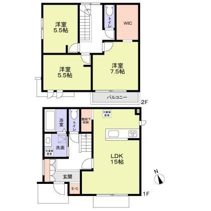 杉並区高井戸西２丁目貸家 間取り