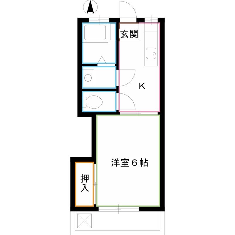 ハイツ栄連 間取り