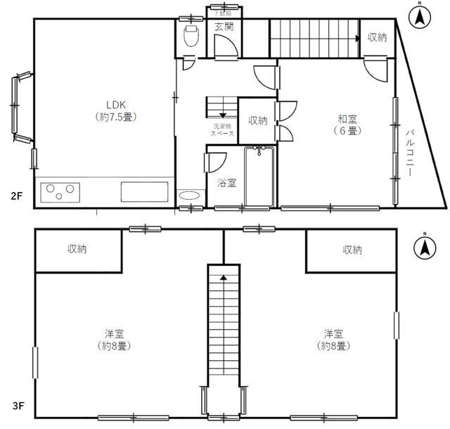 三鷹牟礼ガレージハウス 間取り