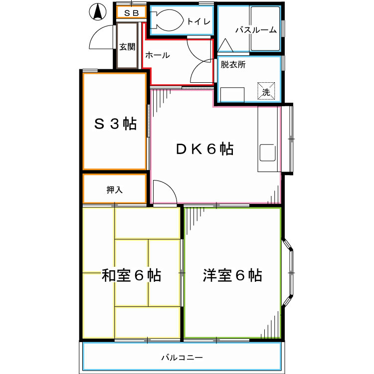 Ｔ－ＦＬＡＴ 間取り図