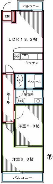 スカイフィールド国立 間取り