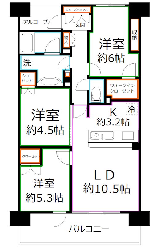 リビオ国分寺ステーションアベニュー 間取り
