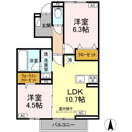 ベルウッドコート　A棟 間取り