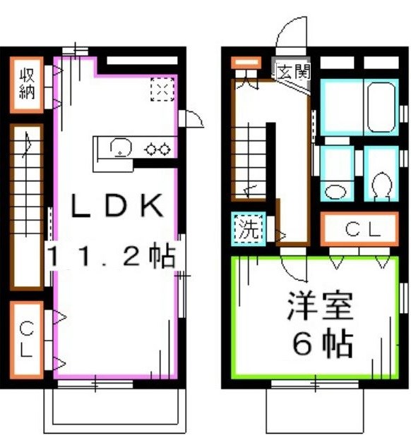 サンクレールB棟 間取り