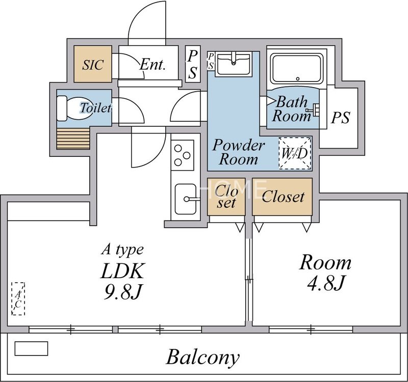 リブリ・国立ルミエール 間取り