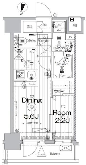 メイクス新中野アジールコート 間取り