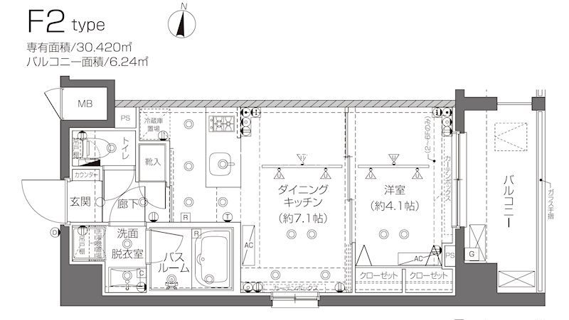 ZOOM新宿西落合 間取り