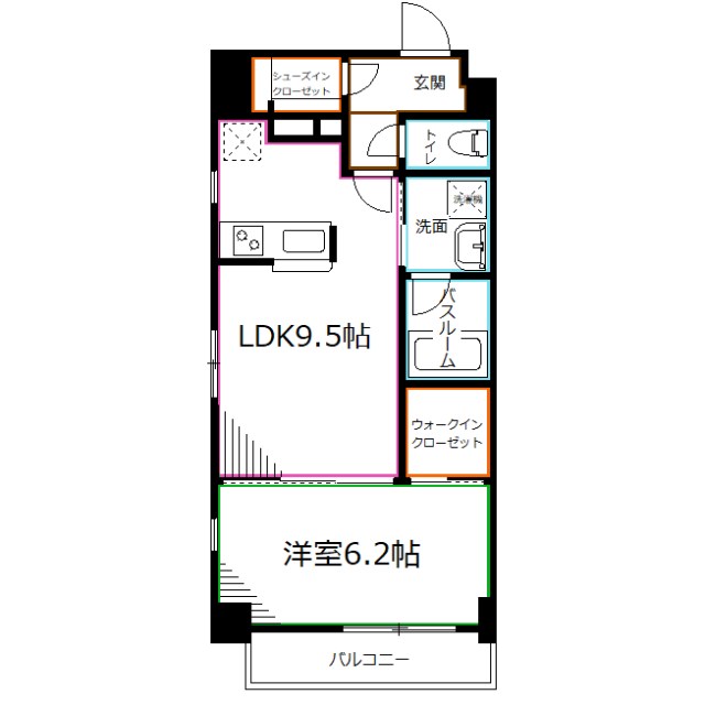 グランツアベニュー立川錦町 間取り