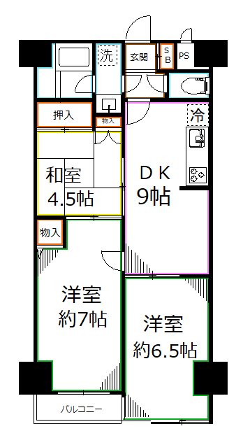 ライオンズマンション国分寺第３ 間取り